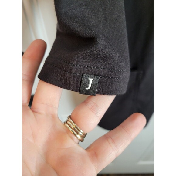 Jaanuu Womens Jersey Knit 3/4 Sleeve Scrub Top Size XL Solid Black - Picture 5 of 8